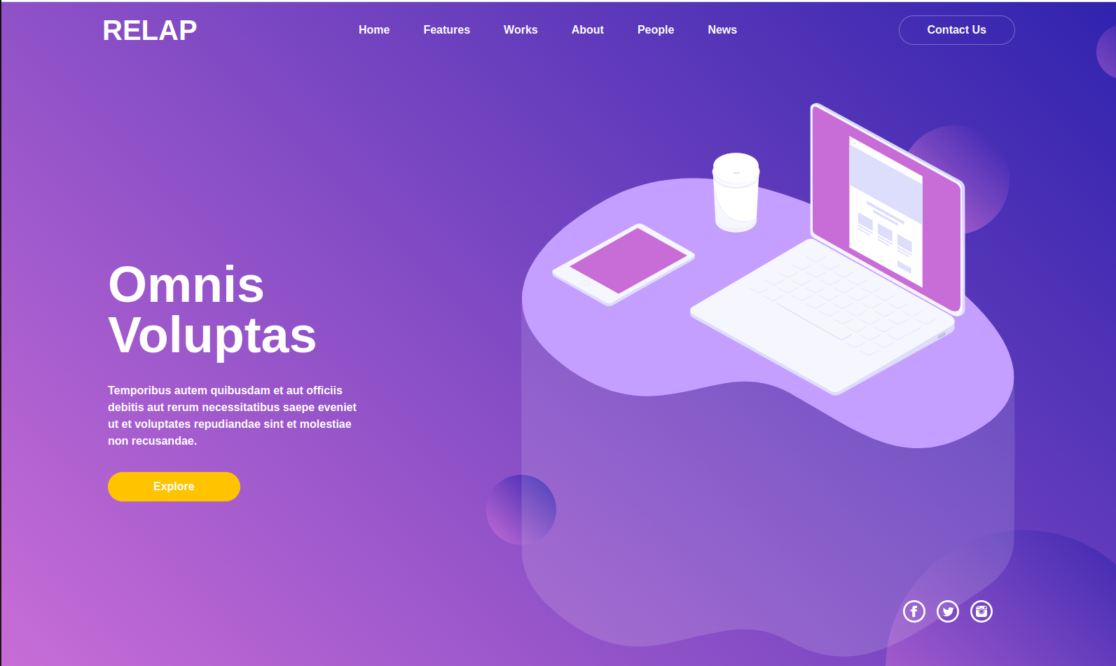 Relap Landing Page